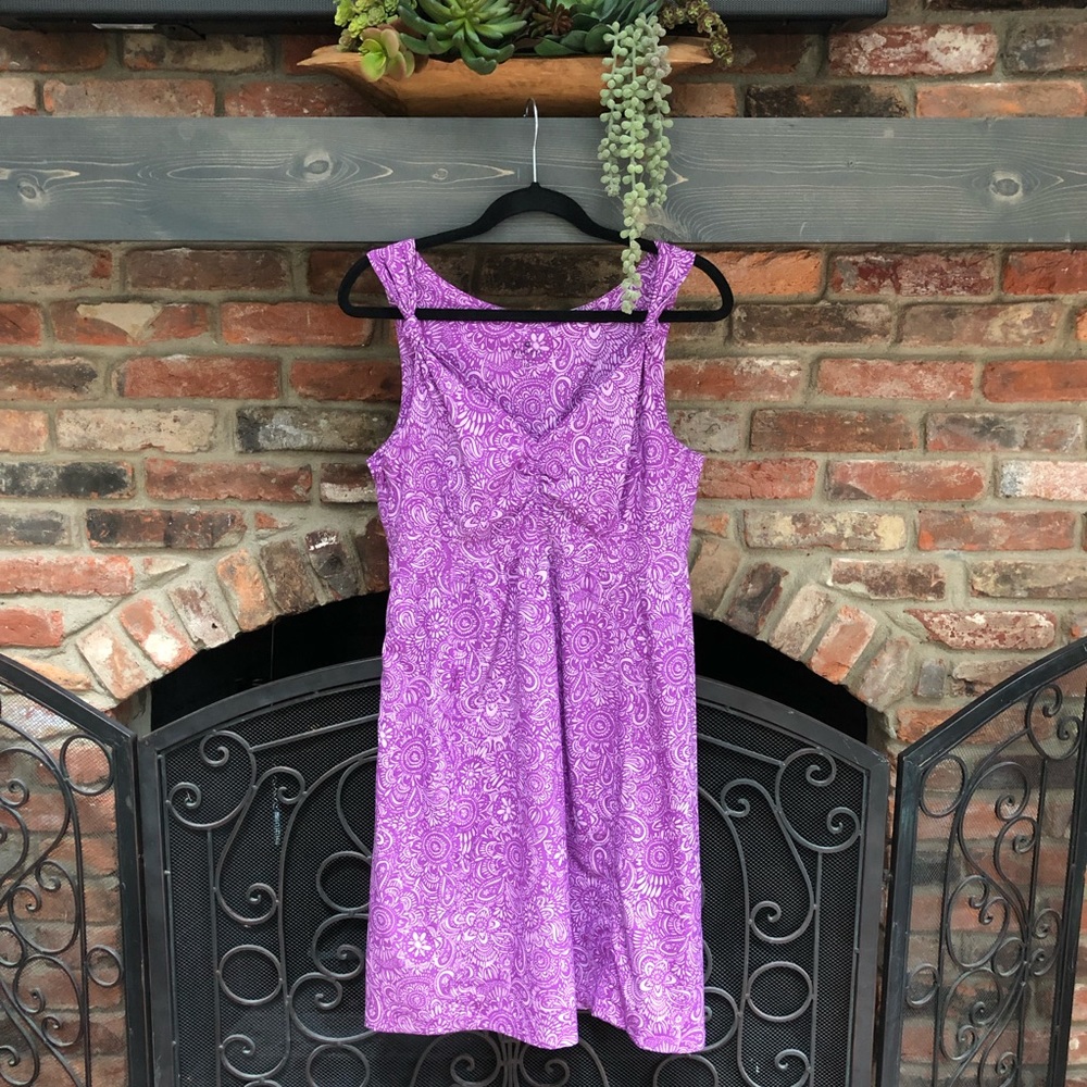 Athleta purple/pink design sleeveless dress